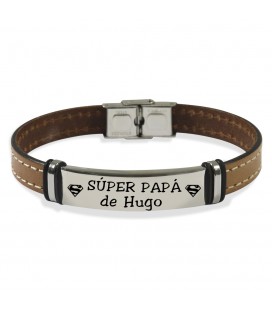 Pulsera CUERO COSIDO - SUPERPAPÁ DE