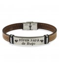 Pulsera CUERO COSIDO - SUPERPAPÁ DE