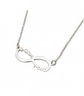 Collar infinito TE QUIERO MAMA - PLATA DE LEY 925