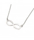 Collar infinito TE QUIERO MAMA - PLATA DE LEY 925