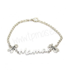 Pulsera eslabón fino MAMÁ