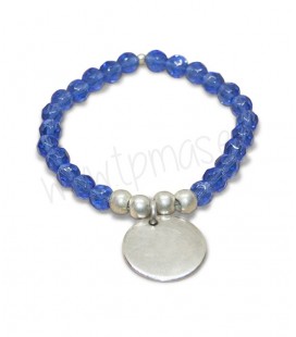 Pulsera cristal azul