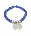 Pulsera cristal azul