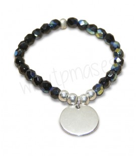 Pulsera cristal negro