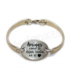 Pulsera rígida AMIGAS COMO TU