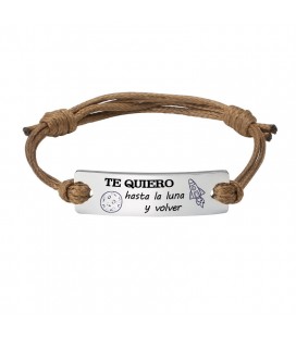 Pulsera CUSTOM - PAPÁ TE QUEREMOS HASTA LA LUNA