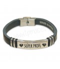 Pulsera CUERO NEGRO - SÚPERPROFE