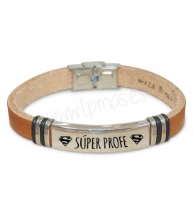 Pulsera CUERO MARRÓN - SUPERPROFE