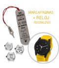 Pack MARCAPÁGINAS PLUMA + RELOJ HUDSON Vs NEW YORIK