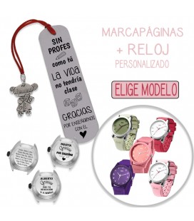 Pack MARCAPÁGINAS LOLITA + RELOJ PERSONALIZADO