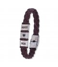 Pulsera cuero trenzado - TRENDY