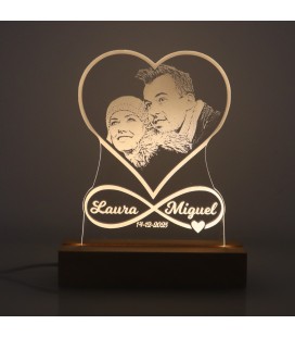 Lámpara led MARCO CON FOTO