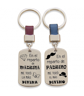 Pack 2 llaveros cuero  - PADRINOS