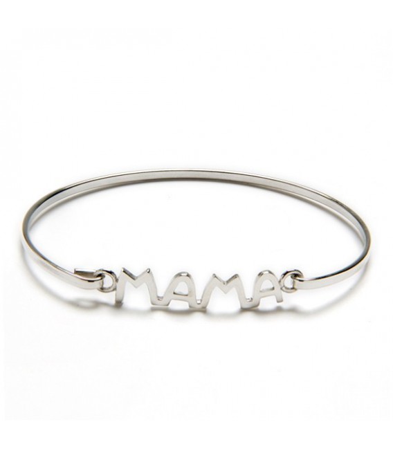 Pulsera rígida MAMÁ PLATA DE 925 |