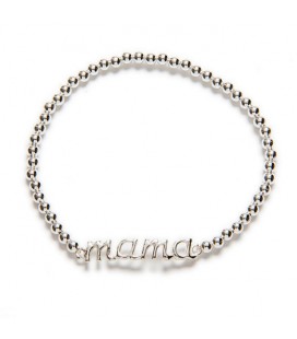 Pulsera elástica MAMÁ - PLATA DE LEY 925