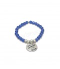 Pulsera cristal azul - MADRINA DE UN PRÍNCIPE