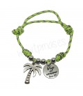 Pulsera cuerda - PALMERA / CHAPA